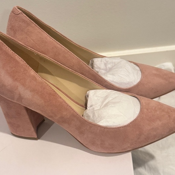 Nine West Women’s Pink Suede Udele Dress Pumps, women’s shoes pump, Heel size 9 - Picture 13 of 14